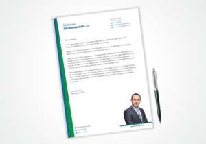 Arman’s letterhead for local government | Letterhead Design by Dave Paresh