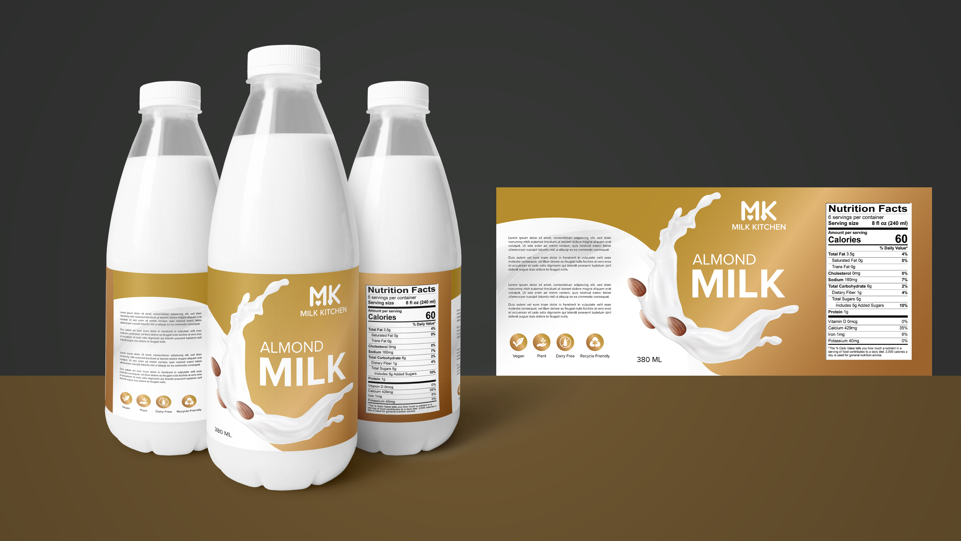 Verpackungs-Design von Deziners Zone für Milk Kitchen Limited | Design #26440757