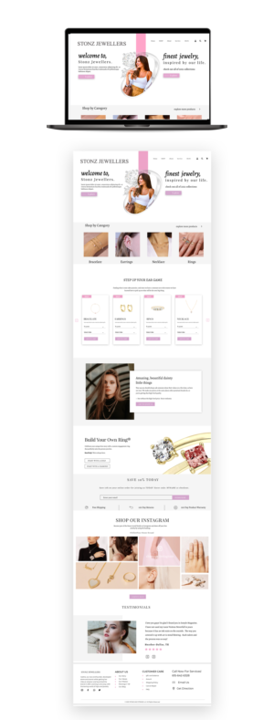 Re-design of a website for Jewellery Store | Web Design by Adeel Rahman