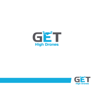 Logo Design by Fat Bat Man for GET HIgh Drones | Design #26441028