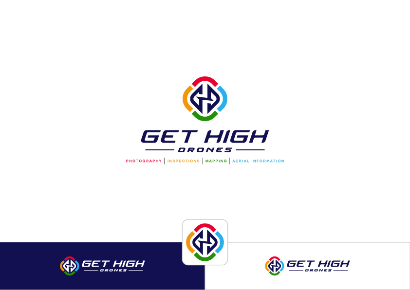 Logo Design by ~idiaz~ for GET HIgh Drones | Design #26475922