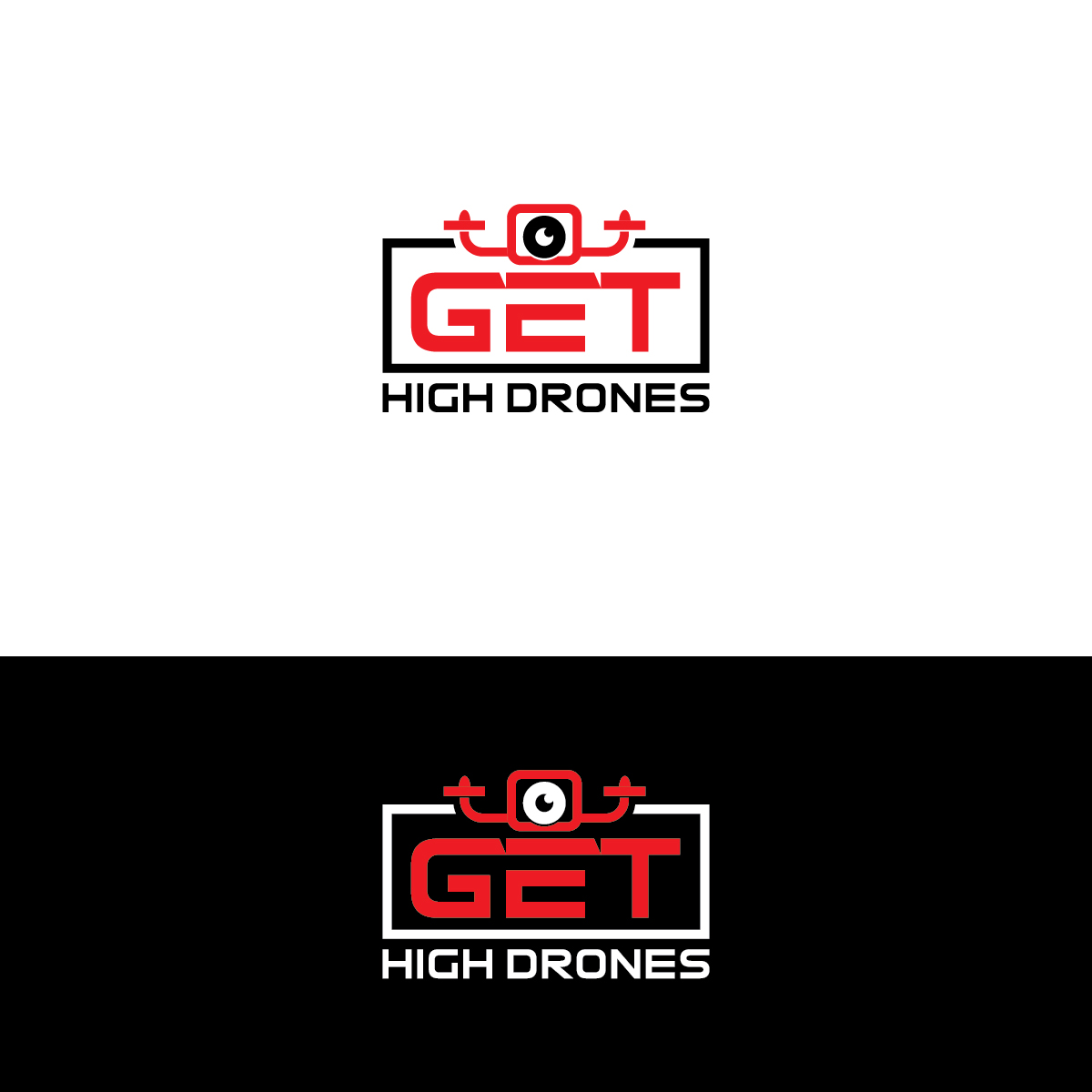 Diseño de Logo por Deziners Zone para GET HIgh Drones | Diseño #26447597