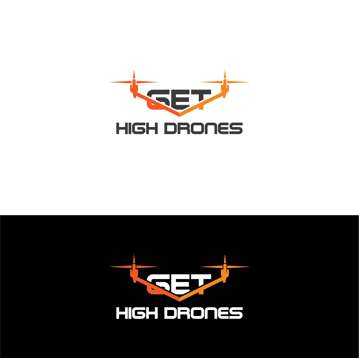 Logo Design by Deziners Zone for GET HIgh Drones | Design #26447598
