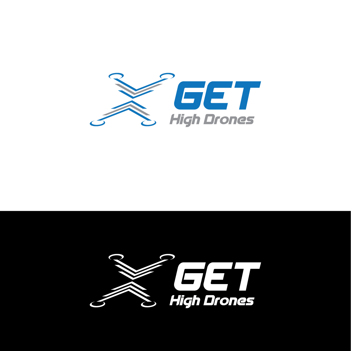 Logo Design by Deziners Zone for GET HIgh Drones | Design #26447599