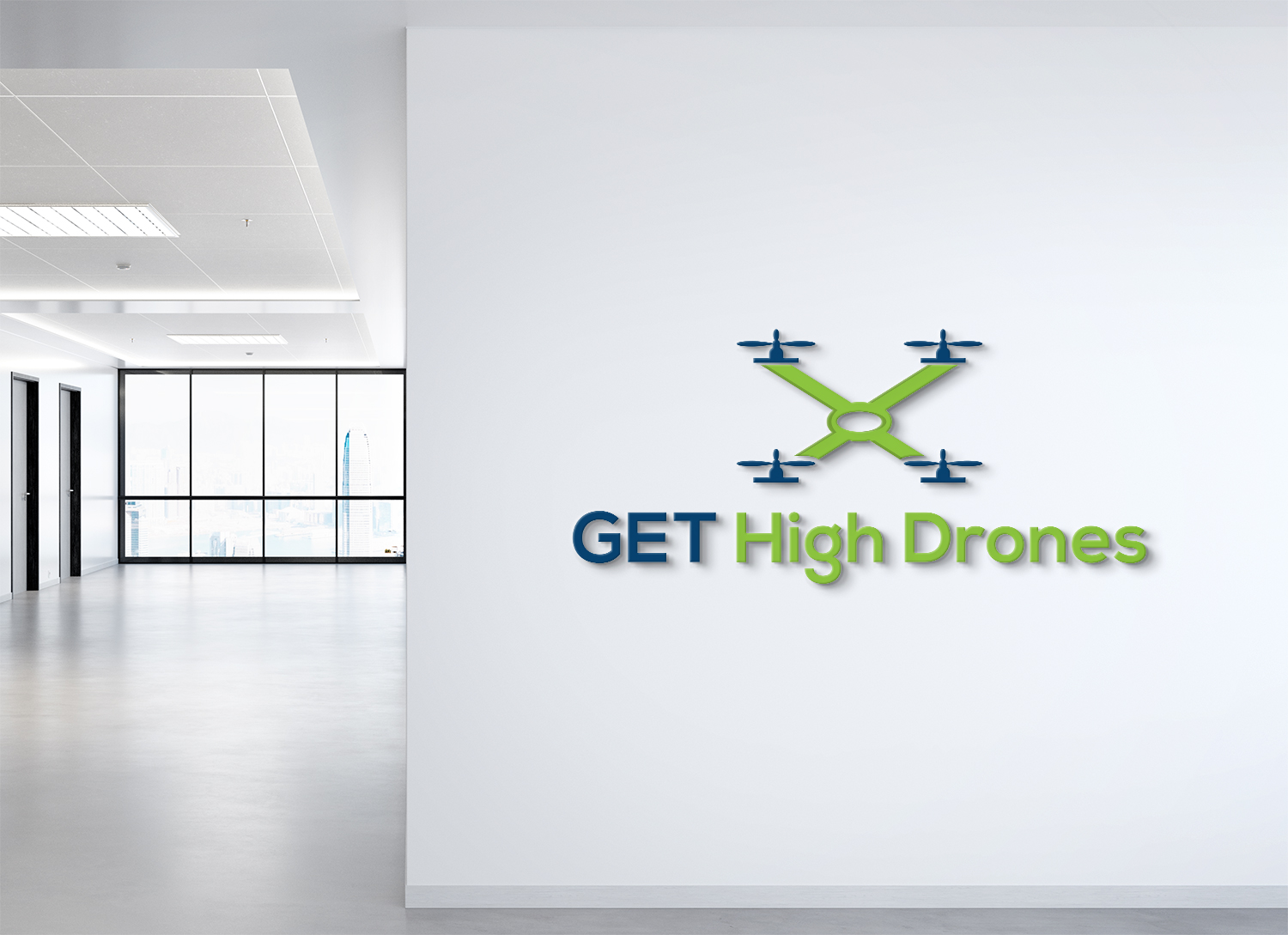Logo Design by Deziners Zone for GET HIgh Drones | Design #26447606