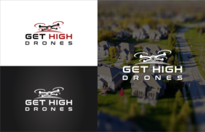 Logo Design by tajbabu06 for GET HIgh Drones | Design #26450558