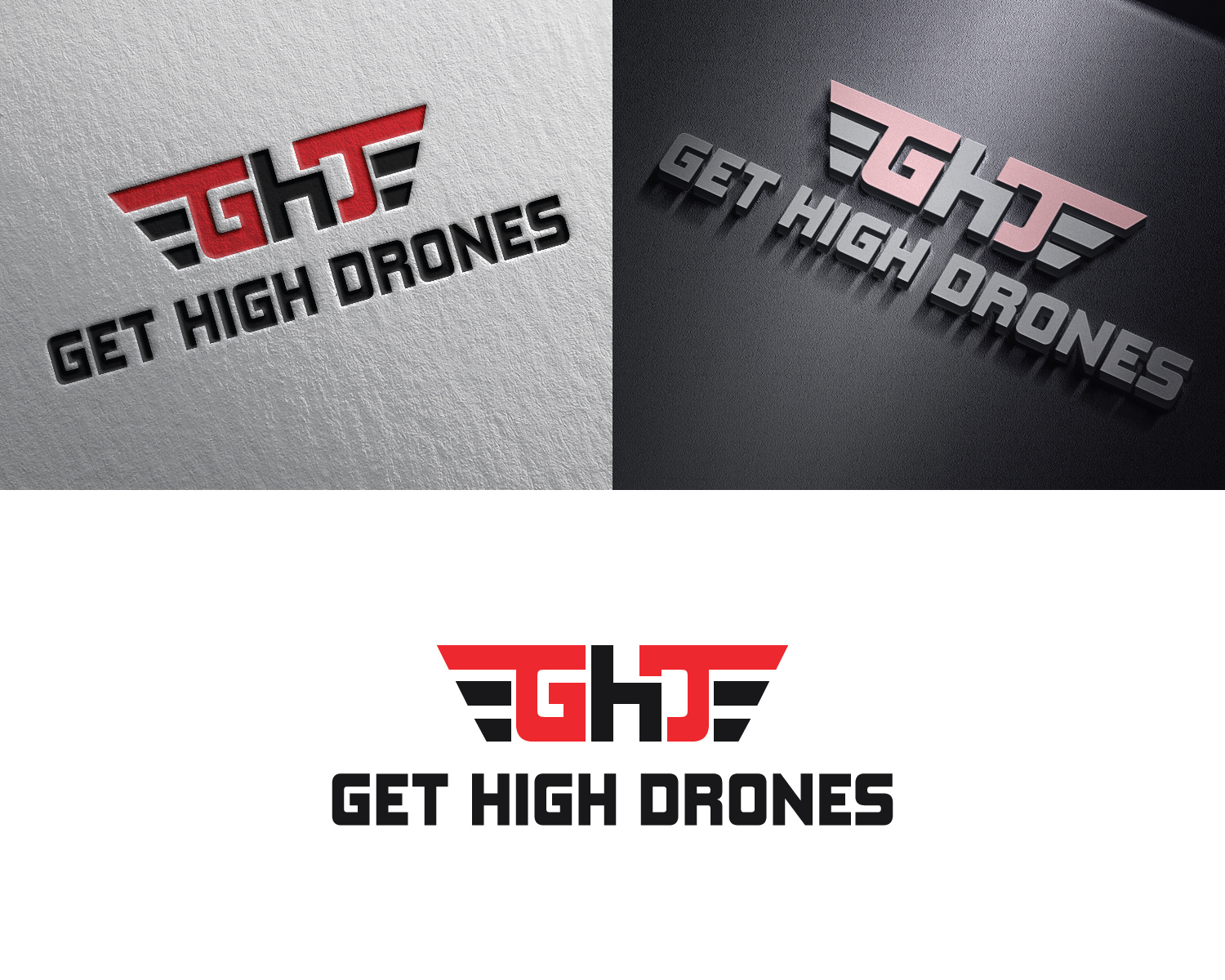 Logo Design by MAWBM for GET HIgh Drones | Design #26474945