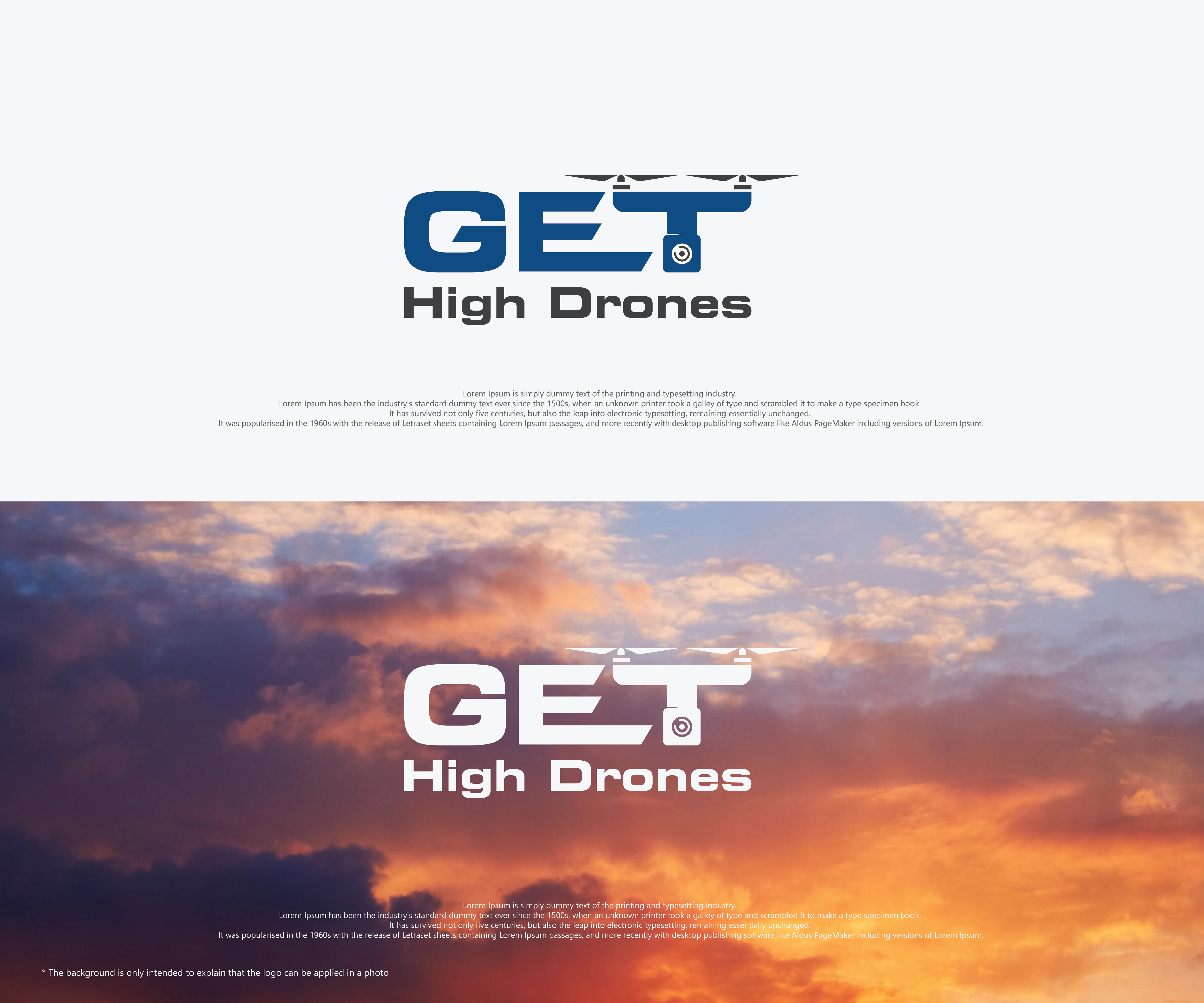 Logo Design by Hendy April for GET HIgh Drones | Design #26438969