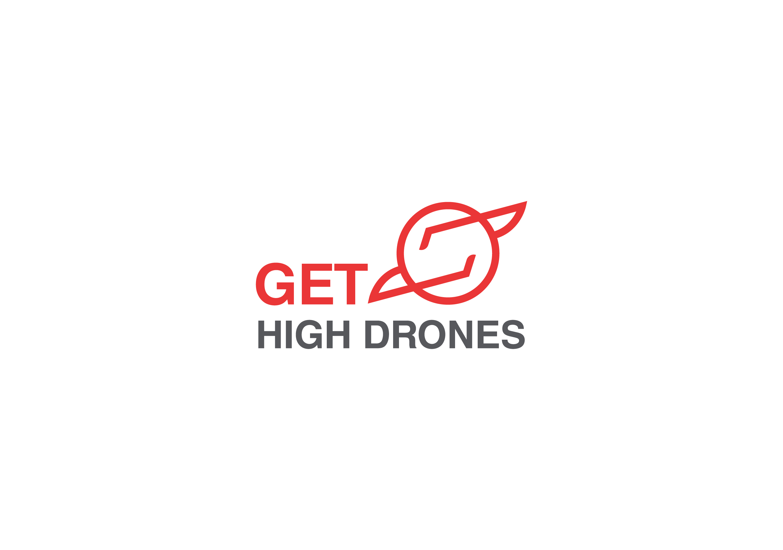 Logo Design by Aly Studio for GET HIgh Drones | Design #26438954