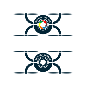 Logo Design by ERLANDO RONTE RDJ for GET HIgh Drones | Design: #26439592