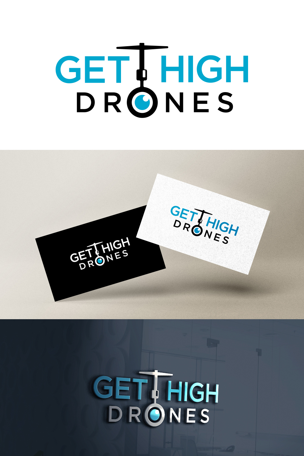 Logo Design by smtpstc for GET HIgh Drones | Design #26472477