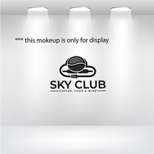 Sky Club Coffee, Food & Wine | Logo Design by Ochieng