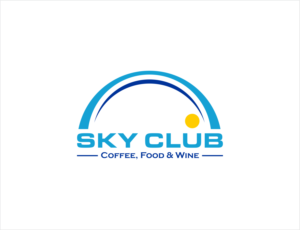 Sky Club Coffee, Food & Wine | Diseño de Logo por BNdesigner
