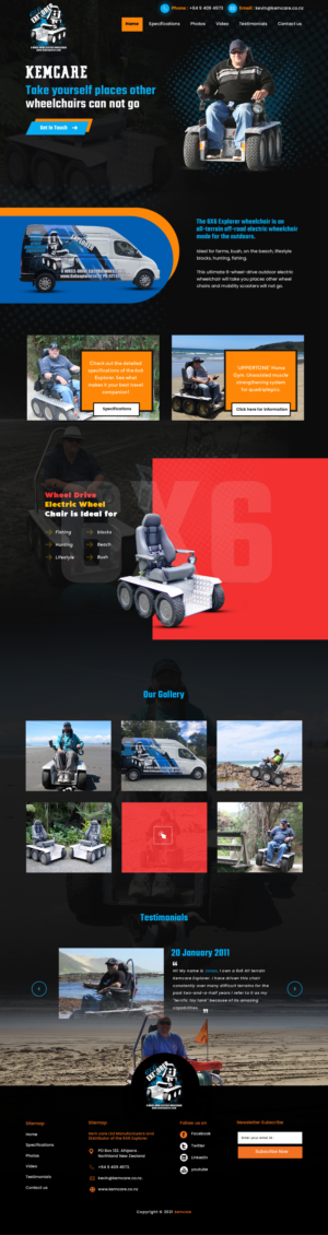 Web Design by sai.designer87 for Fisherman | Design #26442934
