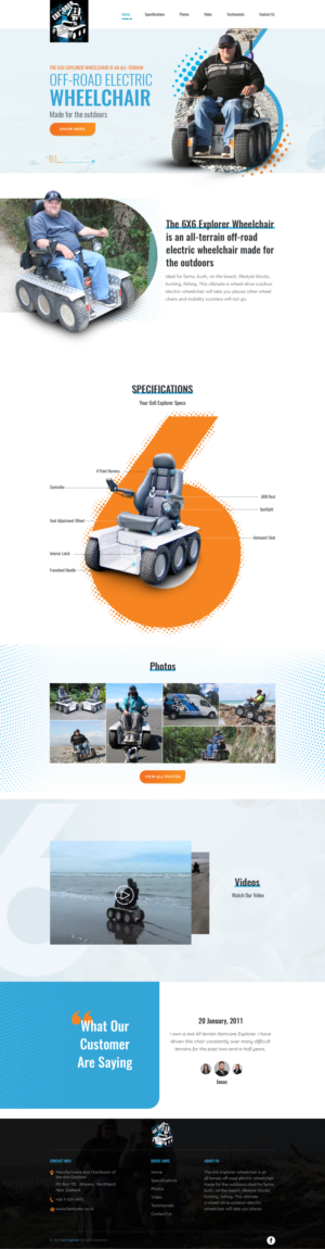 6X6 Explorer Wheelchair | Web-Design von sai.designer87