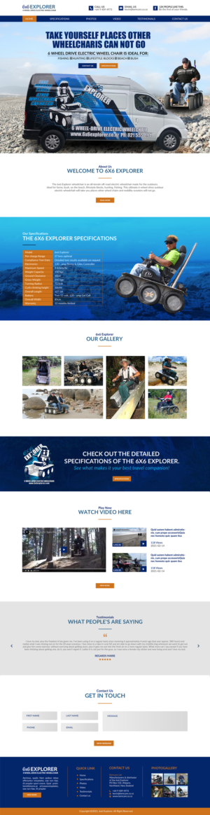6X6 Explorer Wheelchair | Web-Design von chandrayaan.creative