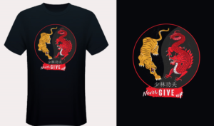 Shaolin Kung Fu Club T Shirt Design | T-Shirt-Design von SAI DESIGNS