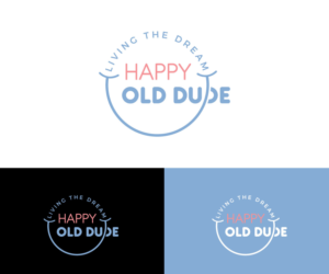 Main title = Happy Old Dude, Tagline = Living the Dream | Logo Design by Art Lancer