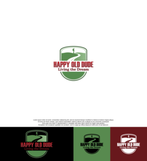 Main title = Happy Old Dude, Tagline = Living the Dream | Logo Design by siti MWDesign