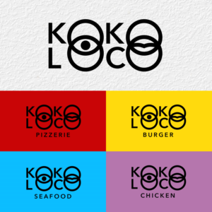 'KoKo LoCo' with space for the unique van id. ie 'StreetFood' | Logo-Design von simple mind