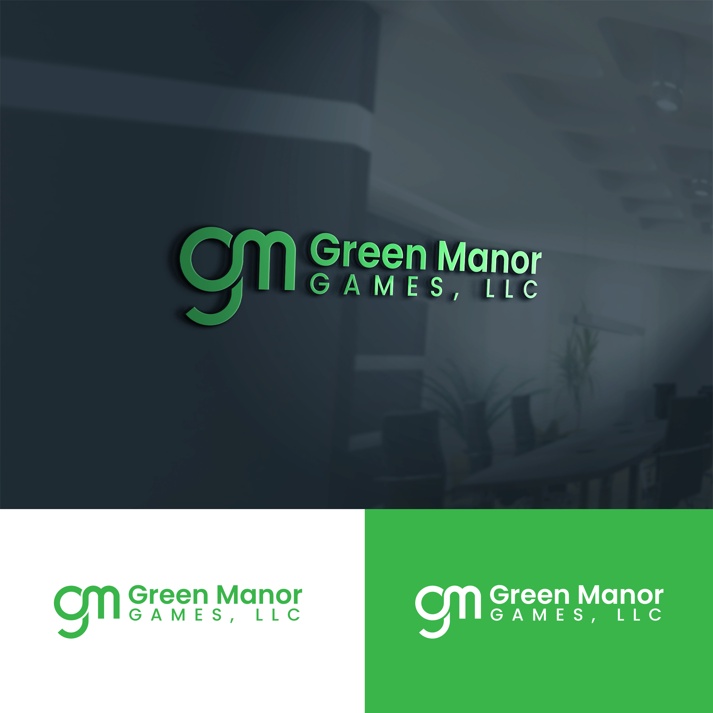 Logo Design by MD Aminul Islam for Green Manor Games, LLC | Design #26444562