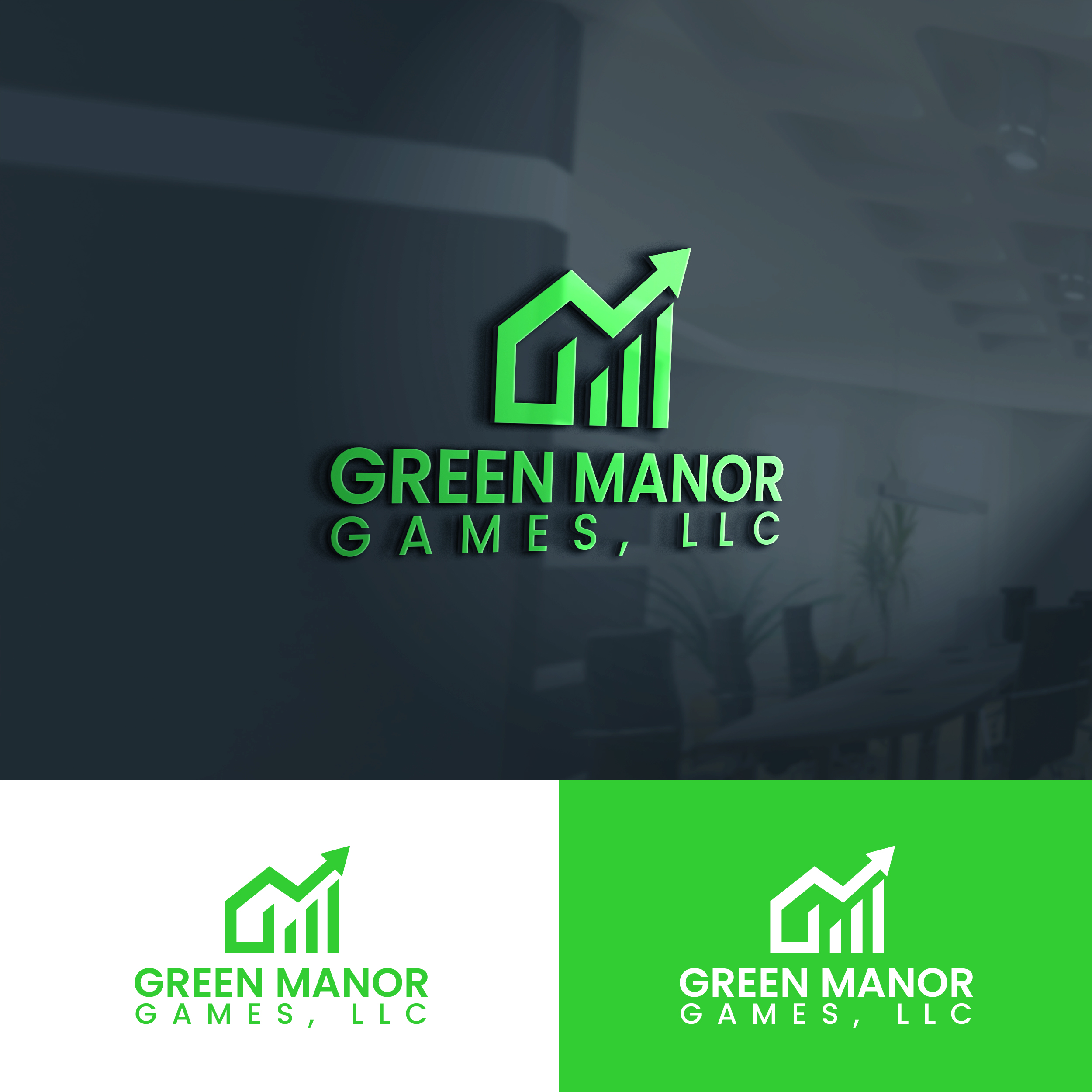 Logo Design by MD Aminul Islam for Green Manor Games, LLC | Design #26448516
