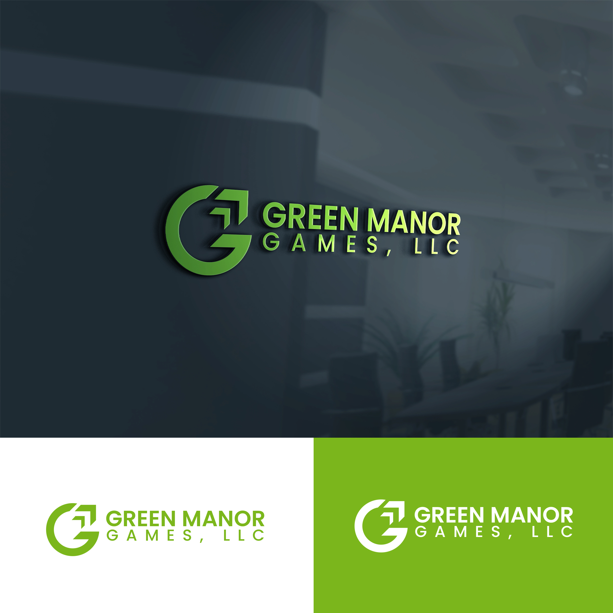 Logo Design by MD Aminul Islam for Green Manor Games, LLC | Design #26448631