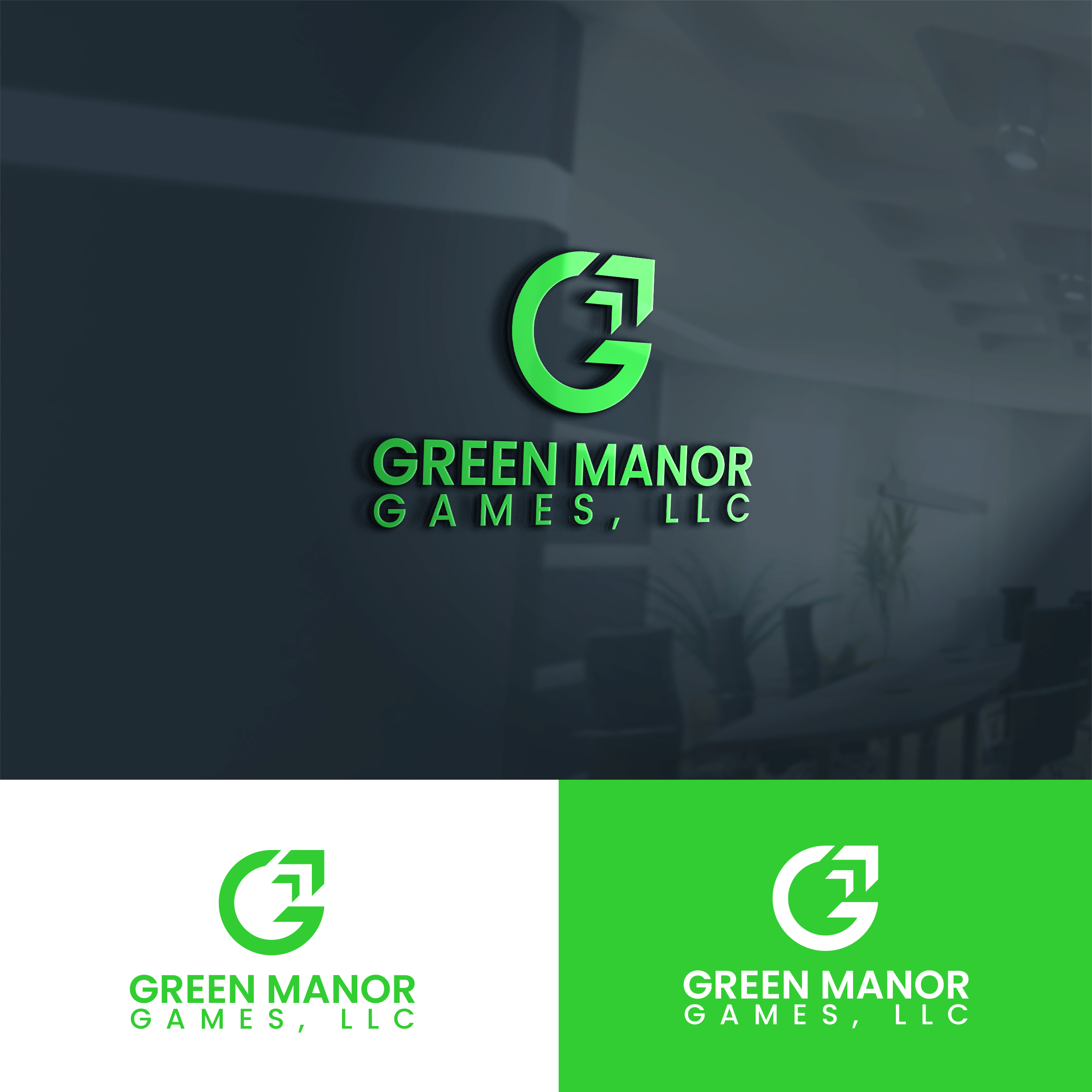 Logo Design by MD Aminul Islam for Green Manor Games, LLC | Design #26448694