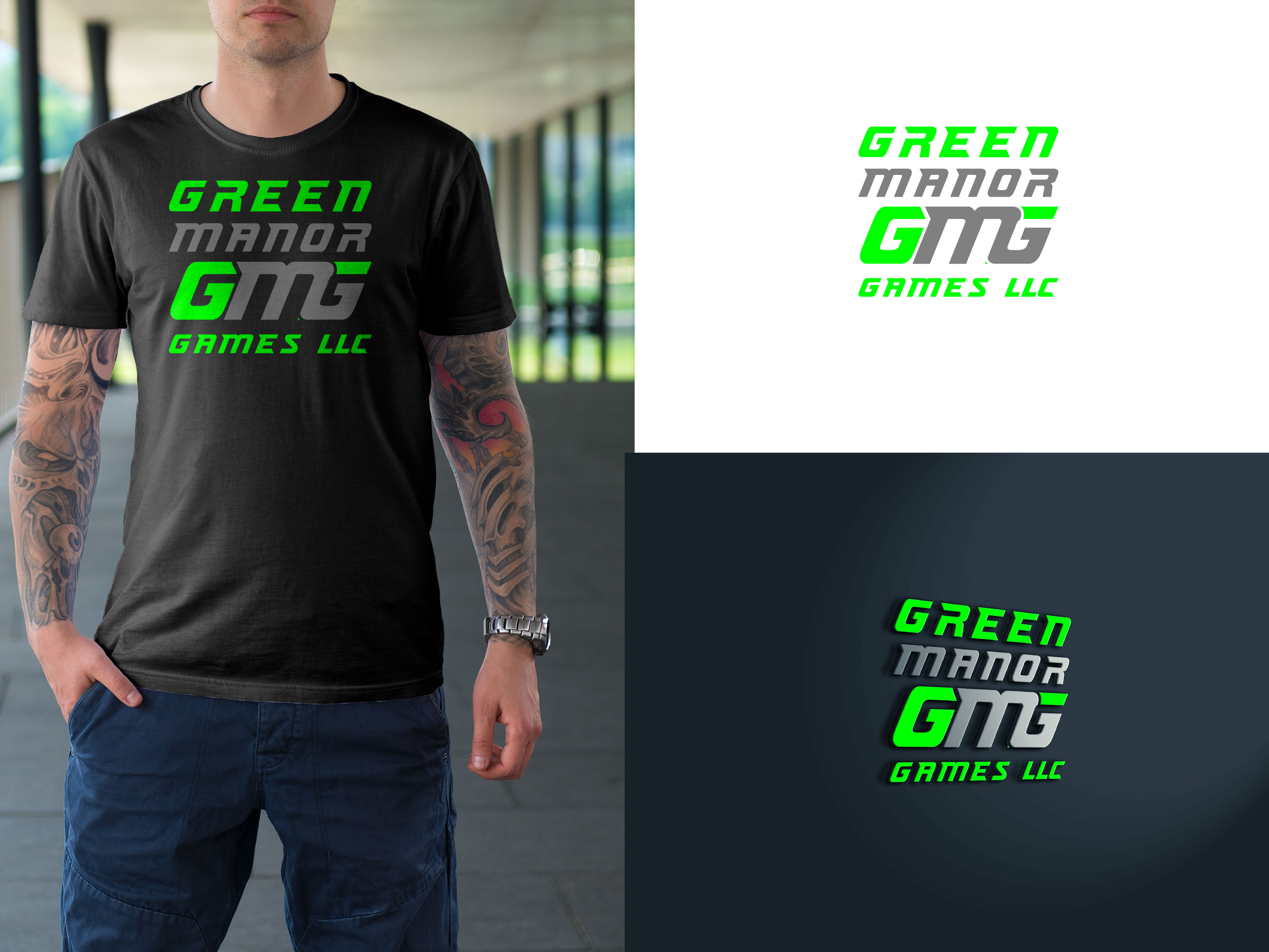 Logo Design by Hieroglyphics for Green Manor Games, LLC | Design #26450946