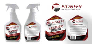 Pioneer Leather Restoration Product Label | Diseño de Etiqueta por SAI DESIGNS