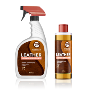 Pioneer Leather Restoration Product Label | Diseño de Etiqueta por ZEKKOUR Fouzi