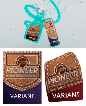 Pioneer Leather Restoration Product Label | Diseño de Etiqueta por adjeiiBlack