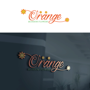 Orange Blossom Flowers | Logo Design by MG.graphics