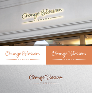 Orange Blossom Flowers | Logo Design by Blessing Angel