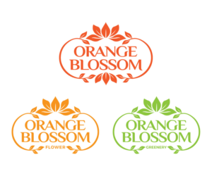 Orange Blossom Flowers | Logo Design by kucingbalap