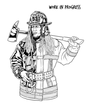 Cool Firefighter Teeshirt for Web Page | T-Shirt-Design von SangBlater