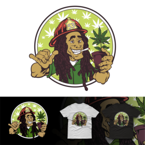 Cool Firefighter Teeshirt for Web Page | Diseño de Camiseta por duatitik.std