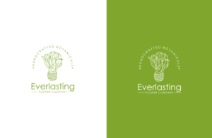 Everlasting Flower Company.            Handcrafted Botanicals | Diseño de Logo por GLDesigns