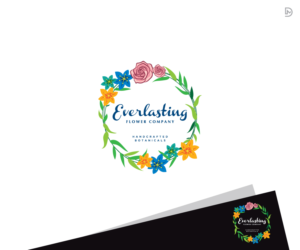 Everlasting Flower Company.            Handcrafted Botanicals | Diseño de Logo por D_Mantra