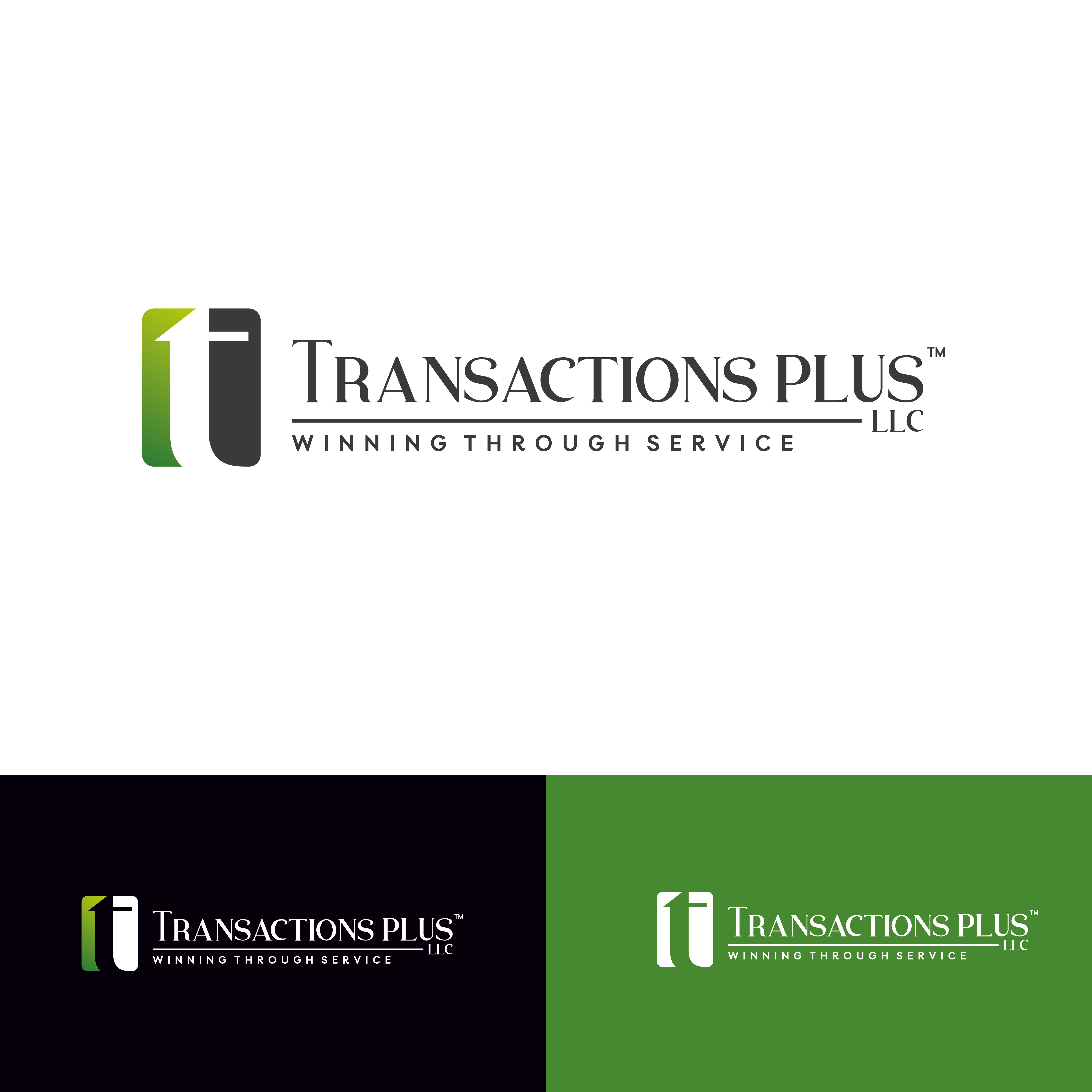 Logo Design by 4AD for Transactions Plus LLC | Design #26459063