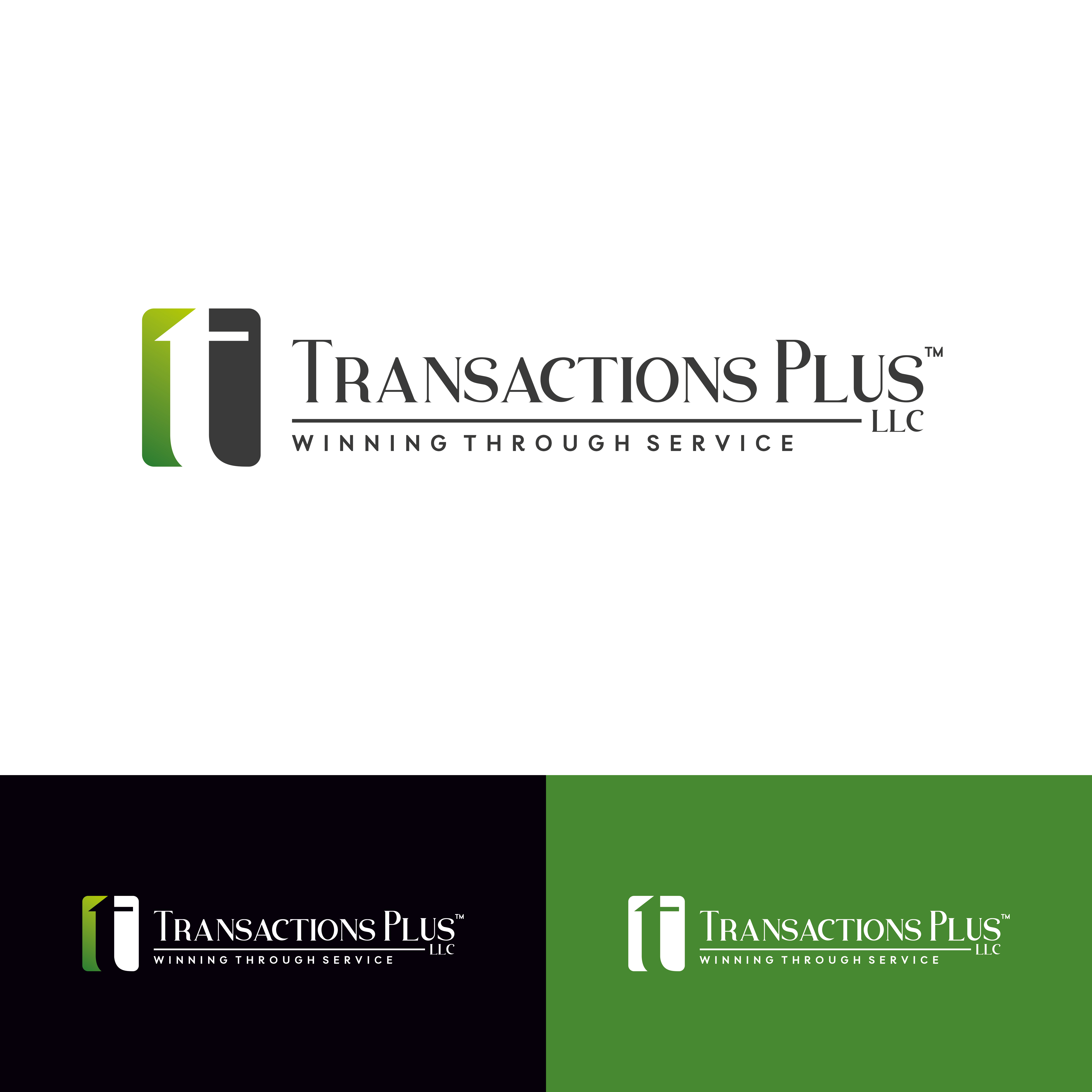 Logo Design by 4ad for Transactions Plus LLC | Design #26460624