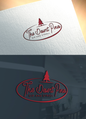 The Desert Pines Sip and Stroll | Logo Design by Art Lancer