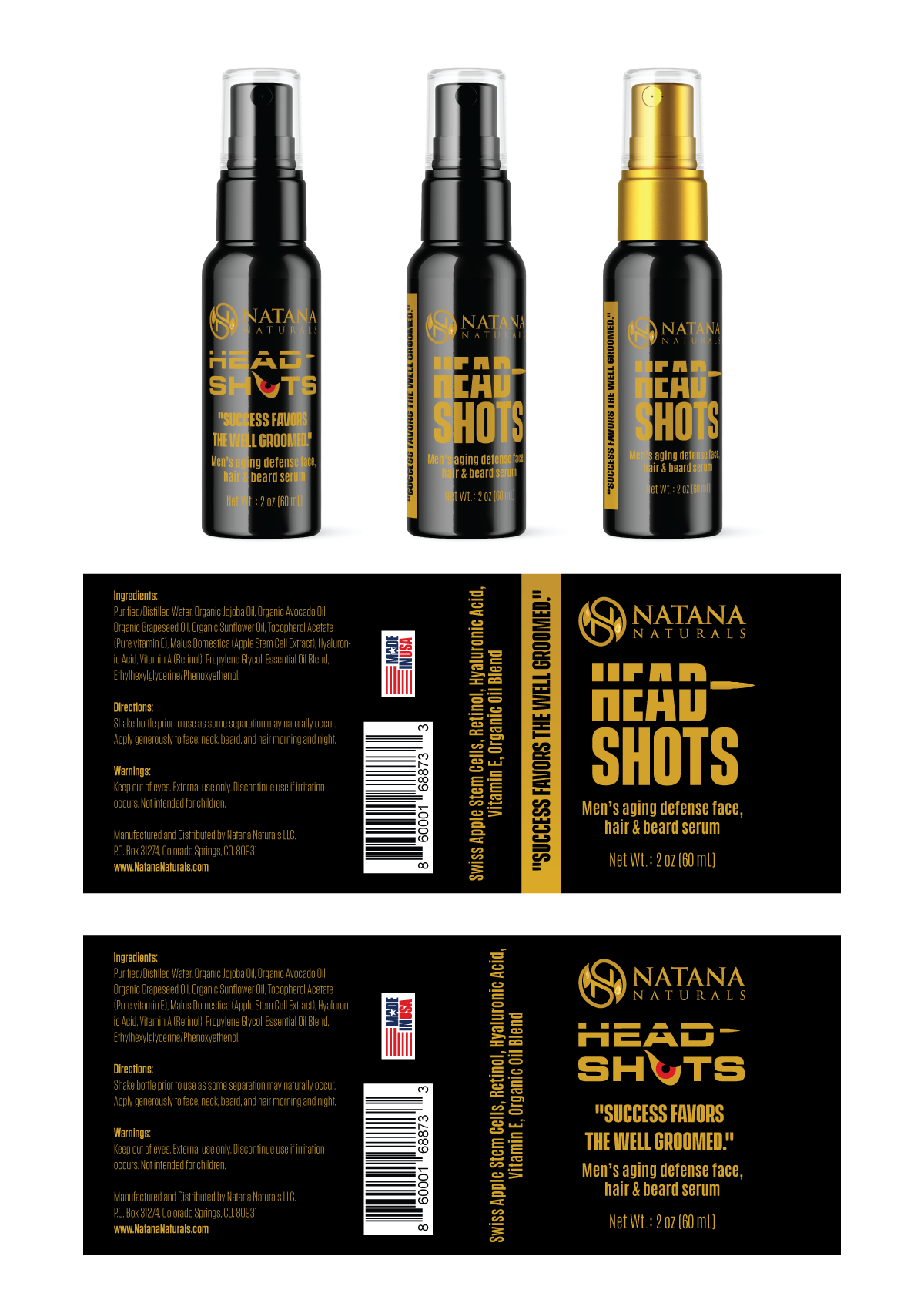Label Design by Sergio Coelho for Natana Naturals | Design #26476637