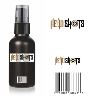 Men's face, beard and hair serum | Label Design by marzuq
