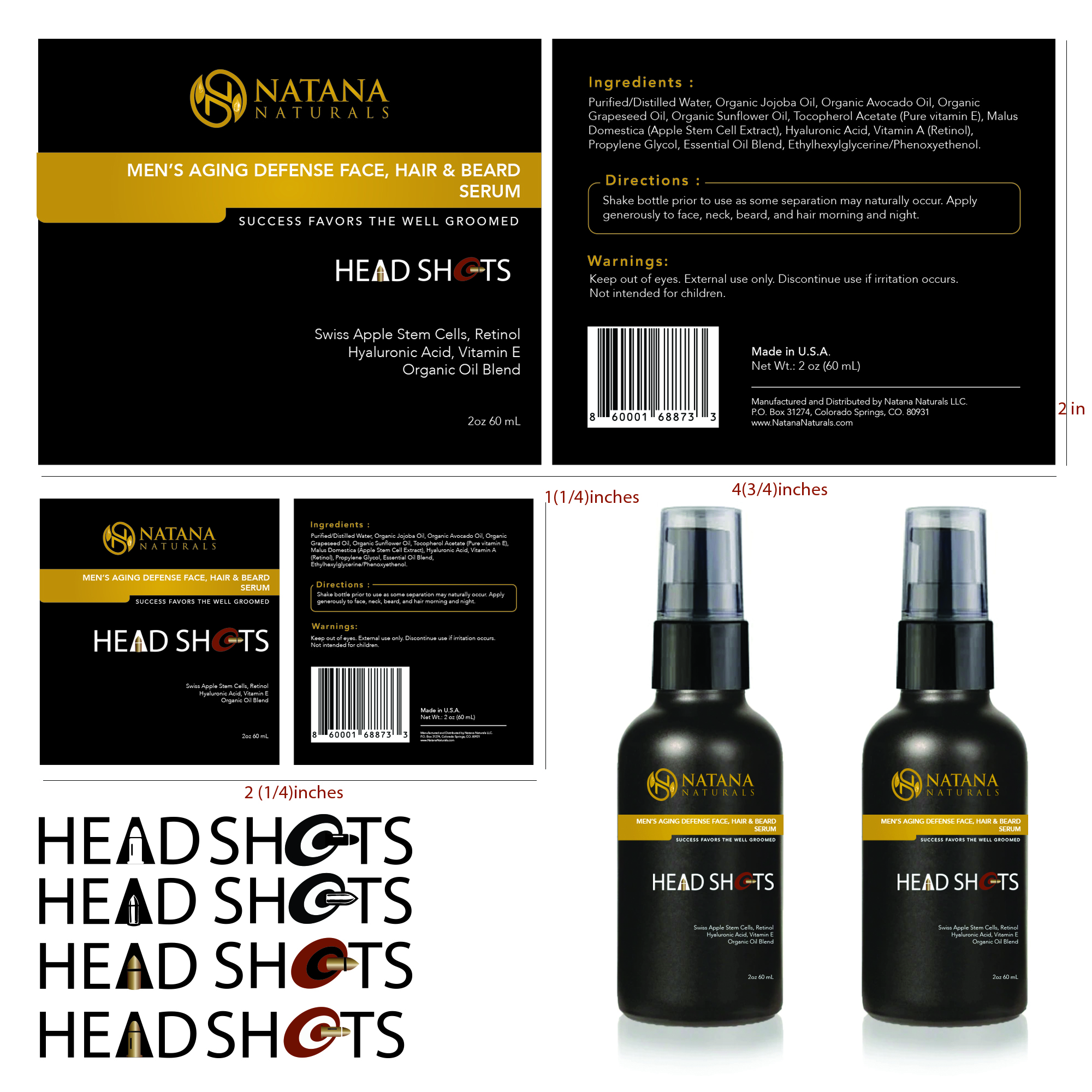 Label Design by Einder for Natana Naturals | Design #26483146