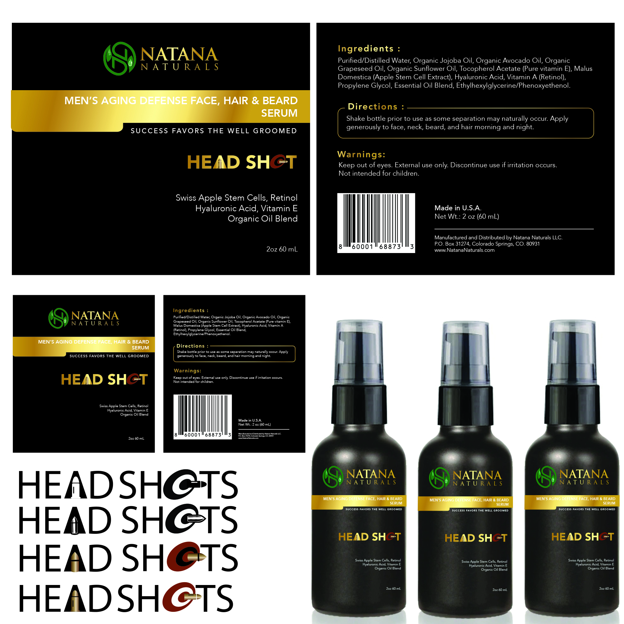 Label Design by Einder for Natana Naturals | Design #26483149