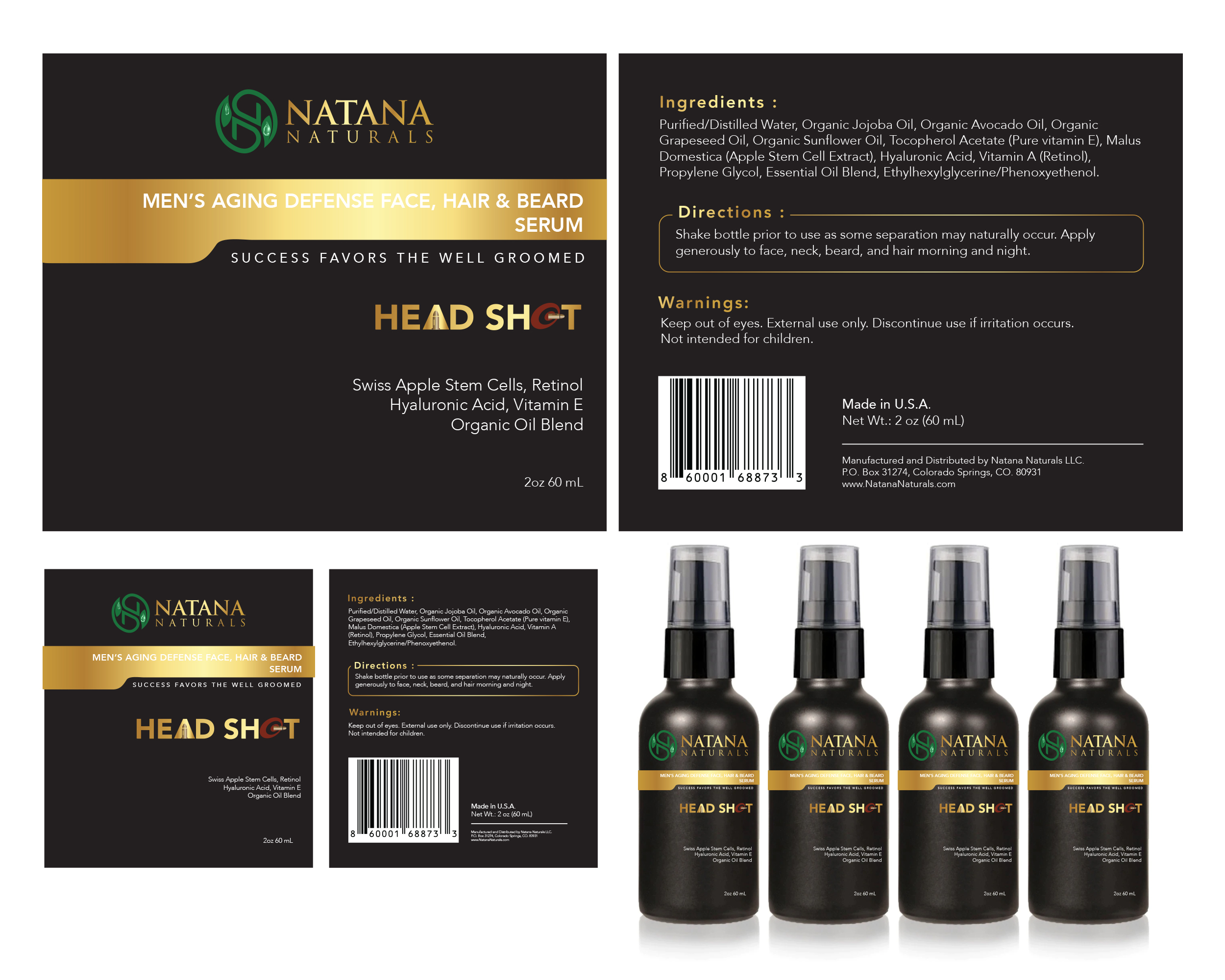 Label Design by Einder for Natana Naturals | Design #26487372