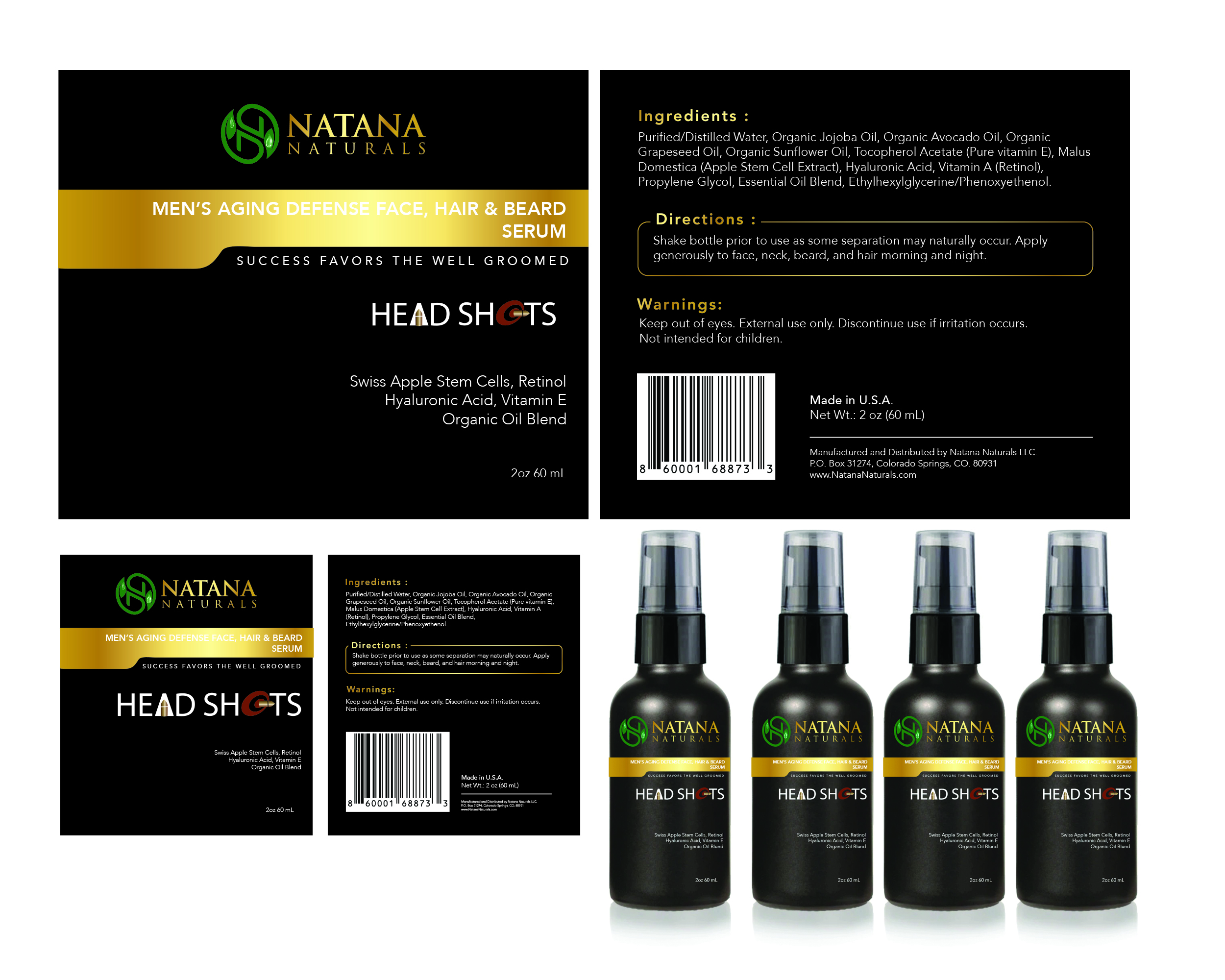 Label Design by Einder for Natana Naturals | Design #26487373