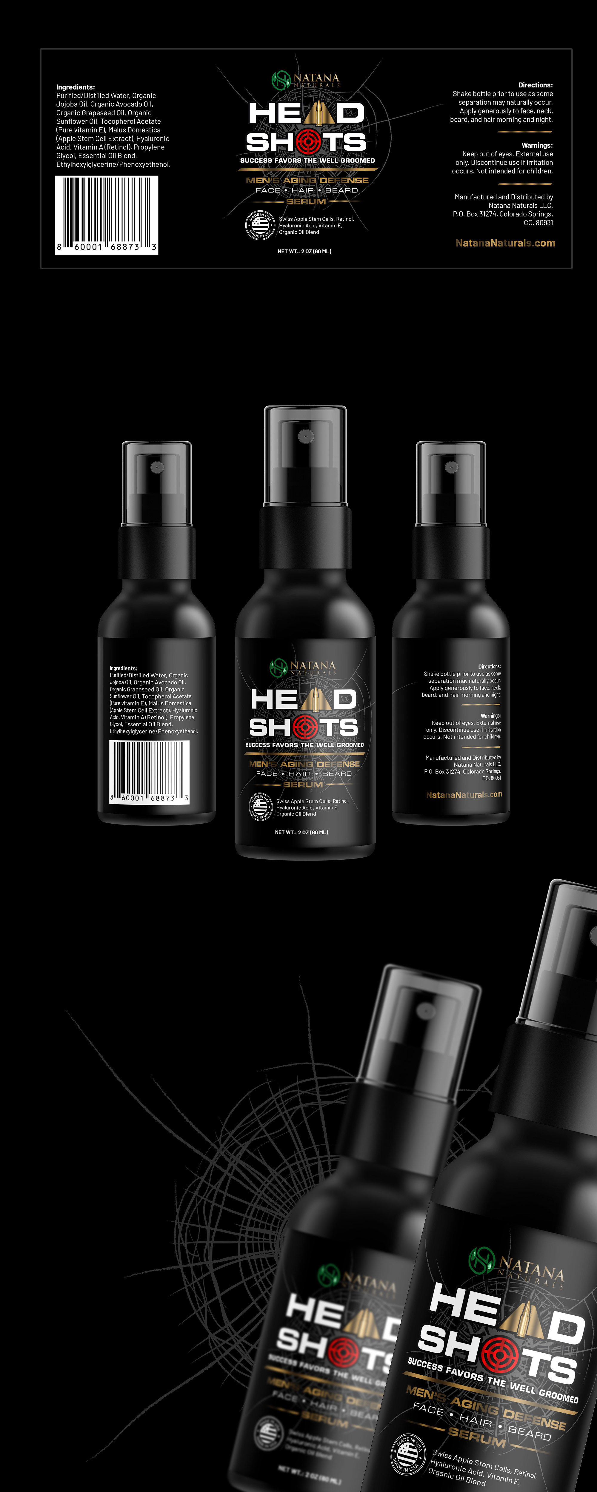 Etikett-Design von rembrandtjurin für Natana Naturals | Design #26480447