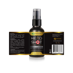 Men's face, beard and hair serum | Label Design by vpt_creations